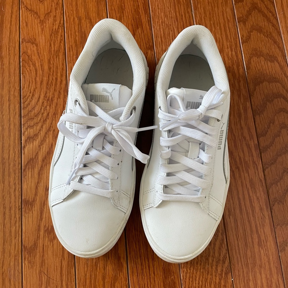 Puma White Platform Sneaker